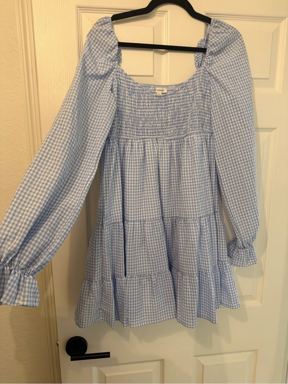 Gingham Babydoll Dress